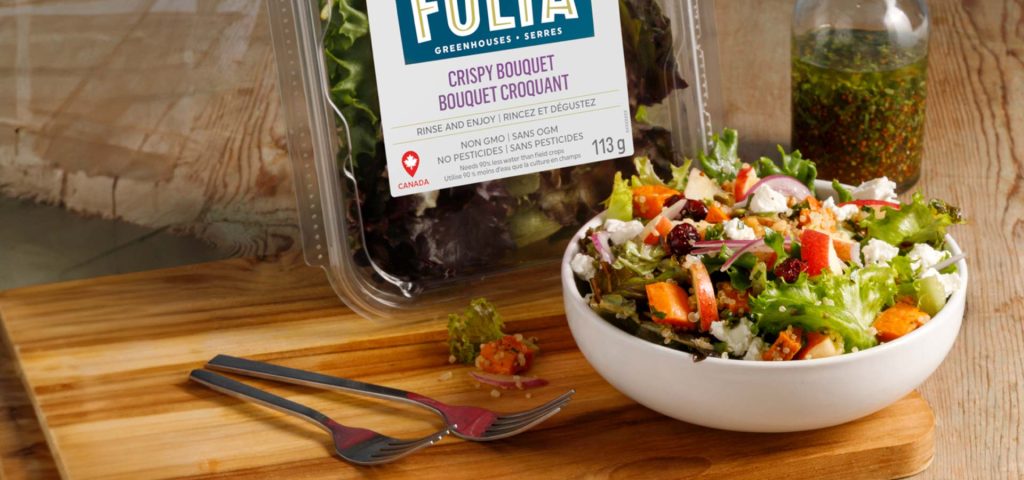 Serres Folia - Recette de salade aux patates douces, pommes et chèvre