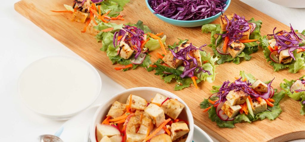 Serres Folia - Recette de Wraps de salade au tofu grillé